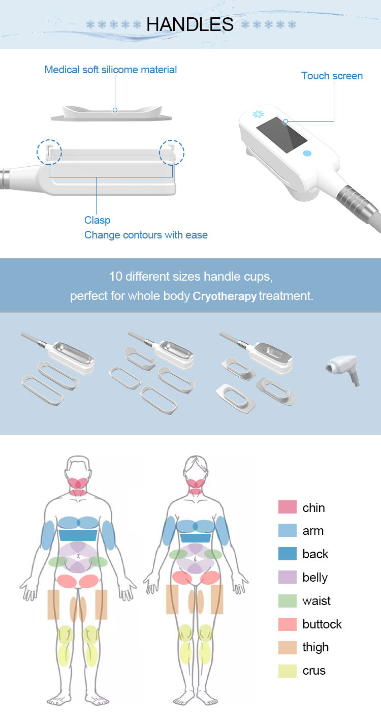 5 handles 360 cryolipolysis slimming machine